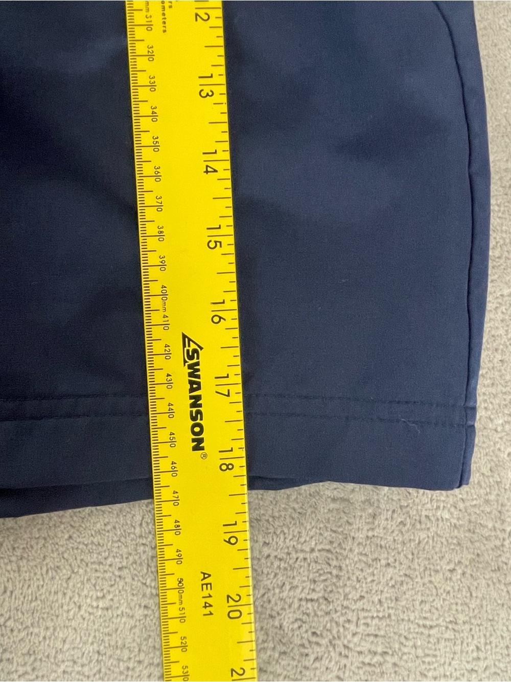Stretch Tech Go H2O Navy Blue Size M Drawstring Shorts Pockets Elastic Waist - Picture 9 of 14